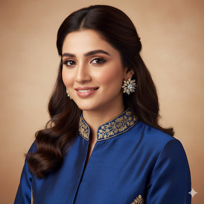 Dazzling Crystal Starburst Stud Earrings